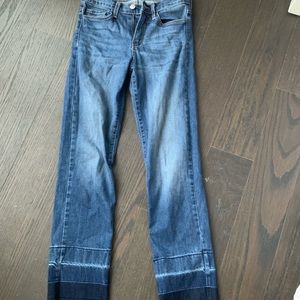 Flying Monkey Striped Flare Jeans